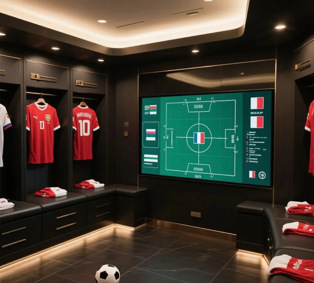 球队名单与战术准备示意图